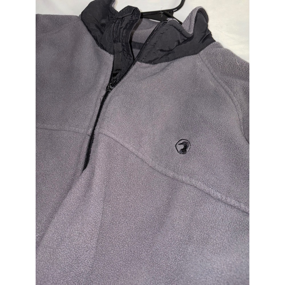 Duck Head Mens XXL Fleece Jacket Full Zip Gray Mock Neck Outdoor Sweater Coat